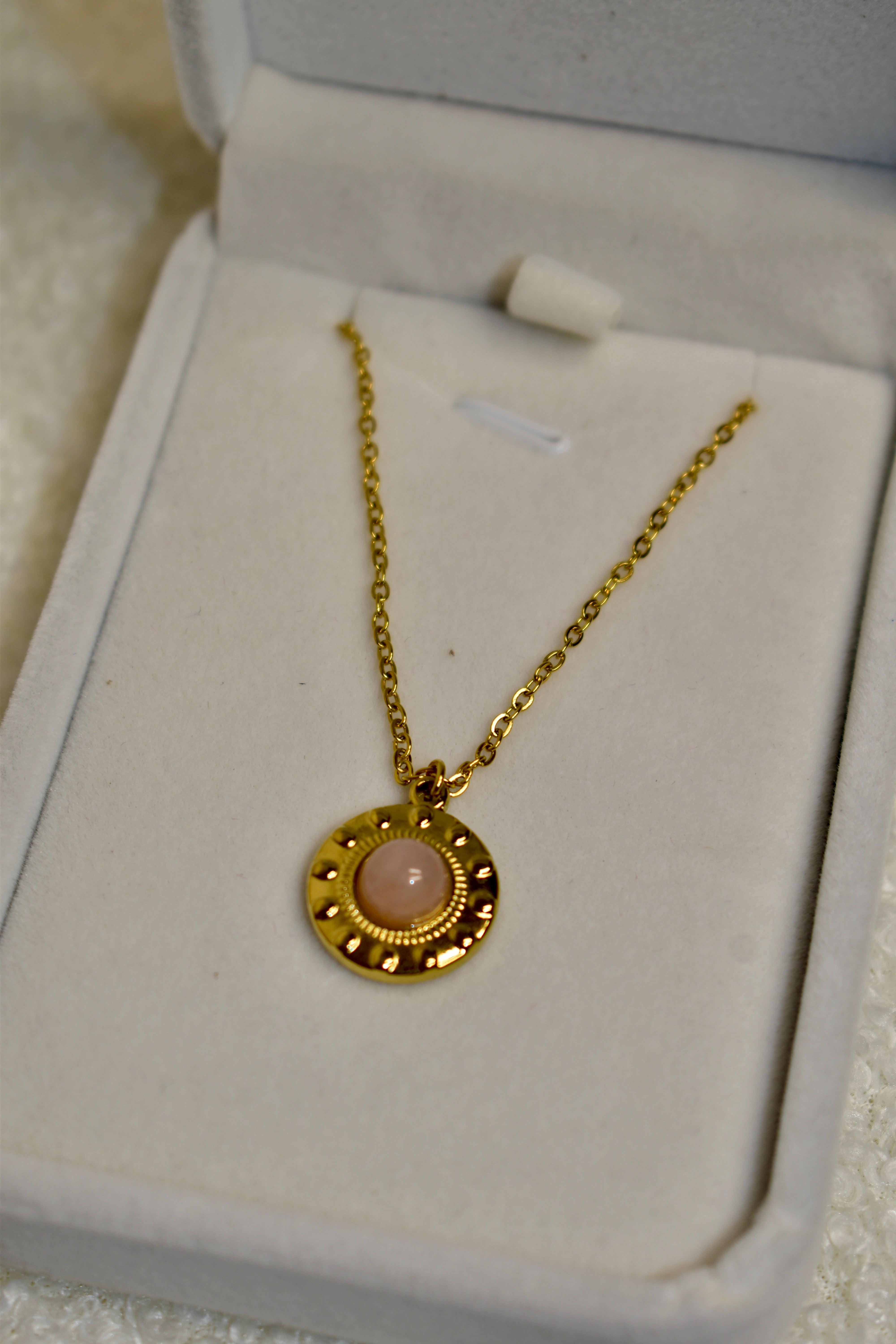 Necklace Premium Rose Quartz / Colar Premium Quartzo Rosa