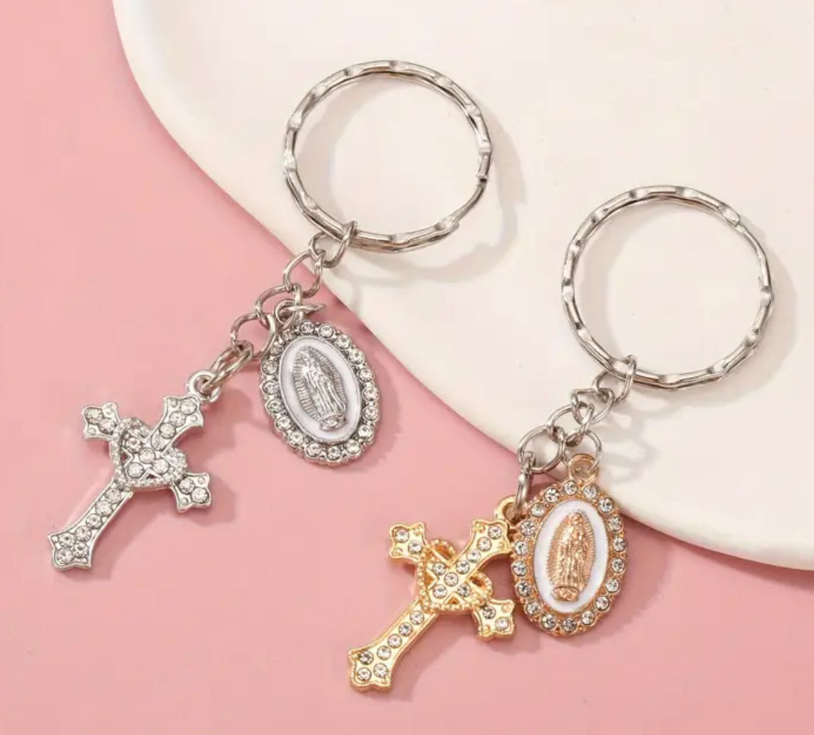 Cross & Virgin Keychain

Porta-chaves com Cruz e Medalha da Virgem Maria