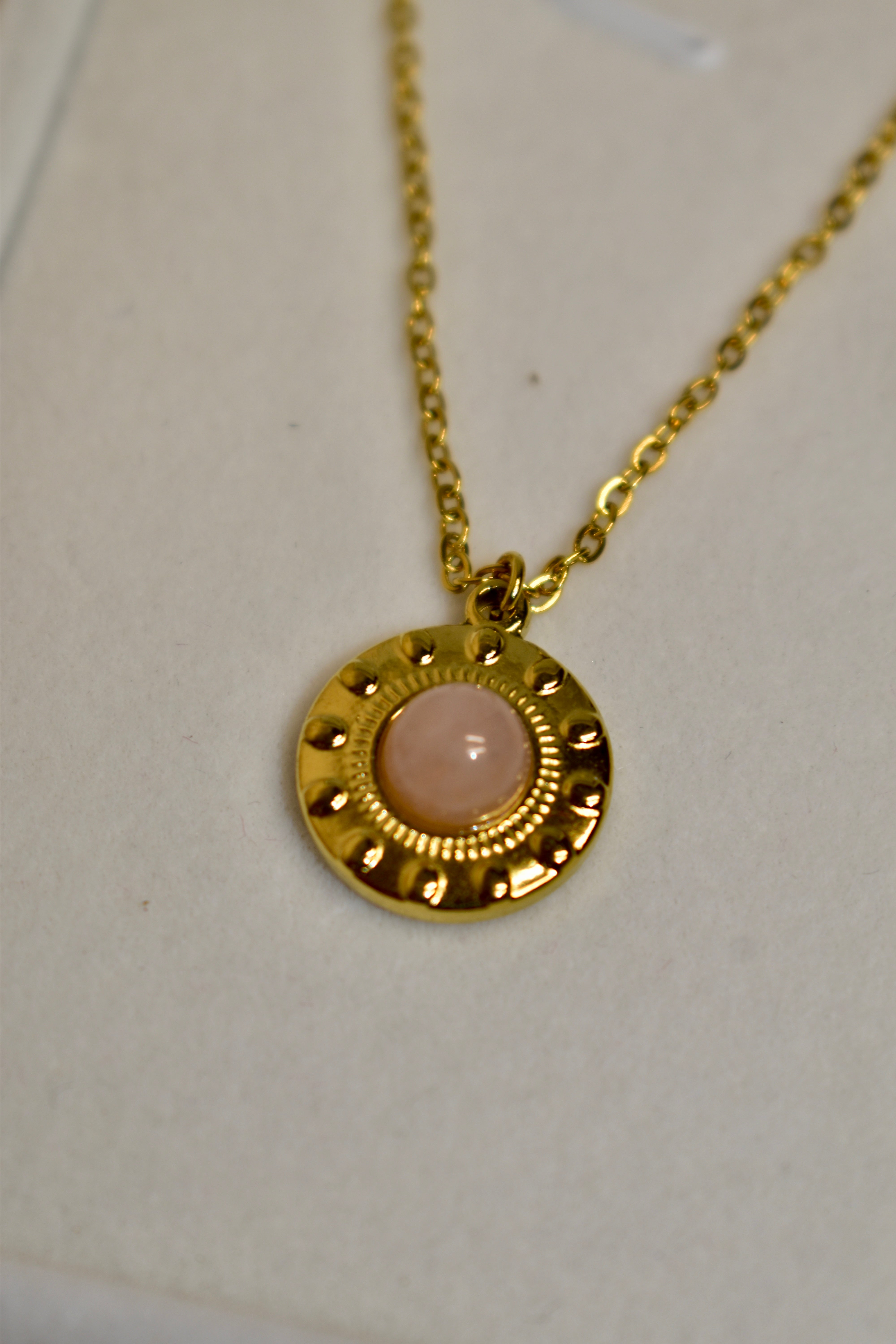 Necklace Premium Rose Quartz / Colar Premium Quartzo Rosa