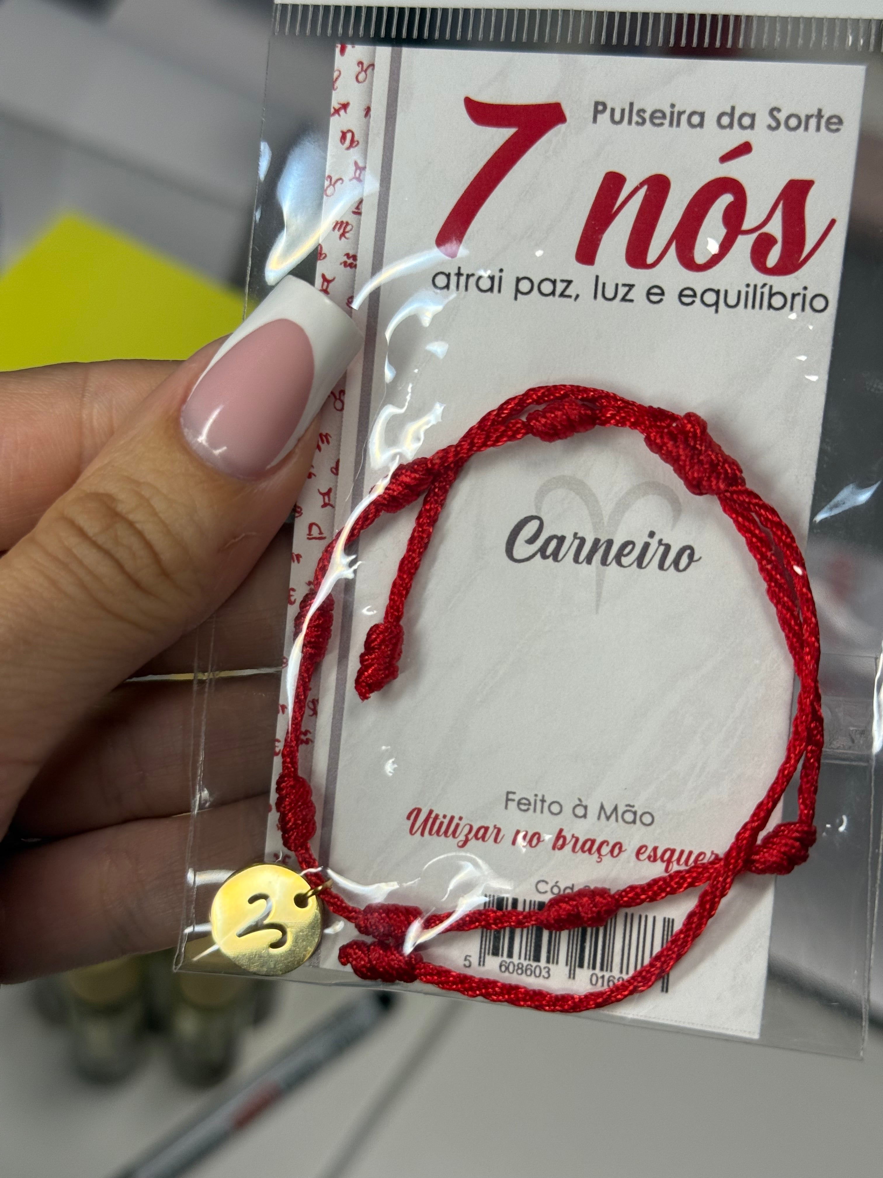 7 Knots Protection Bracelet with Zodiac Sign —
Pulseira de Proteção 7 Nós com Signo do Zodíaco